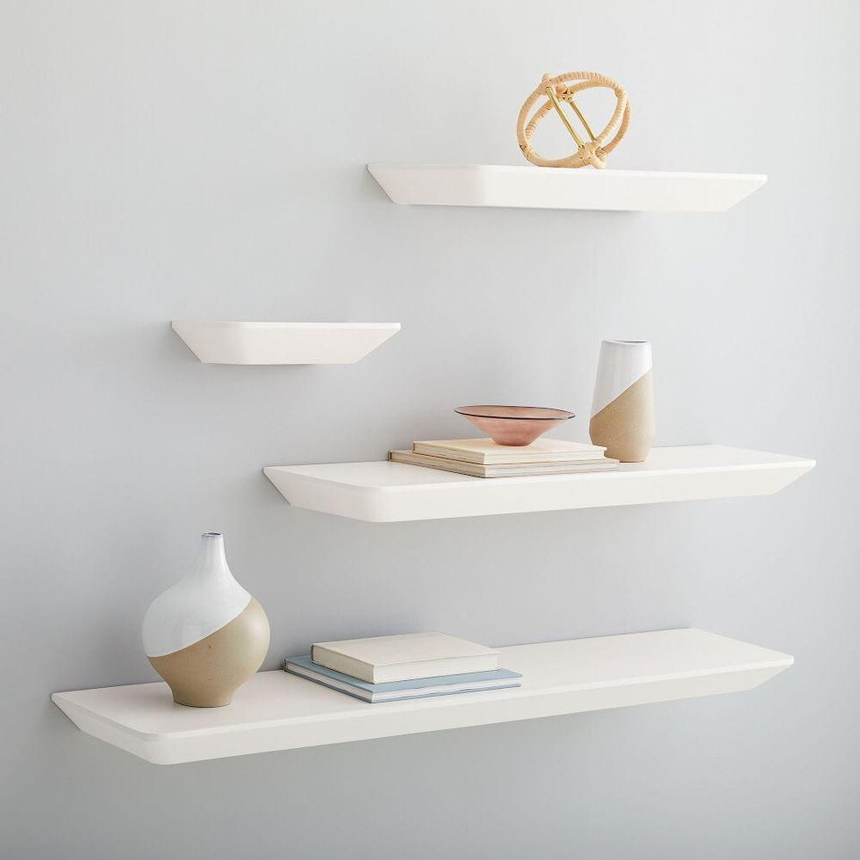 Slim Floating Shelf White west elm United Kingdom